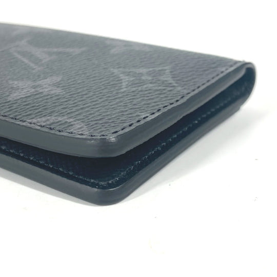 LOUIS VUITTON Card Case M61696 Monogram Eclipse Canvas black Monogram Eclipse Card Case Organizer de Poche mens Used Authentic