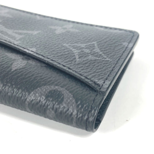 LOUIS VUITTON Card Case M61696 Monogram Eclipse Canvas black Monogram Eclipse Card Case Organizer de Poche mens Used Authentic