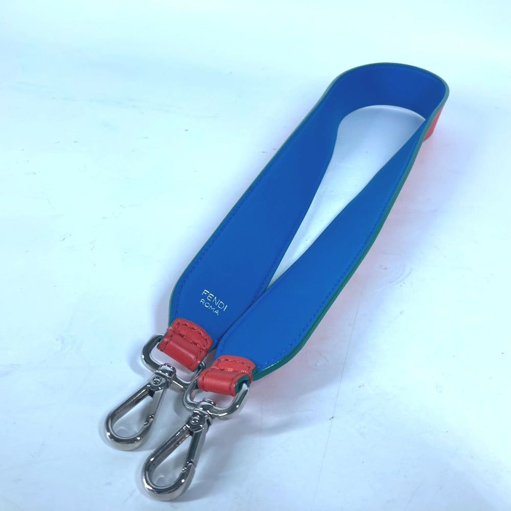 FENDI Shoulder strap leather green Strap you mens(Unisex) Used Authentic