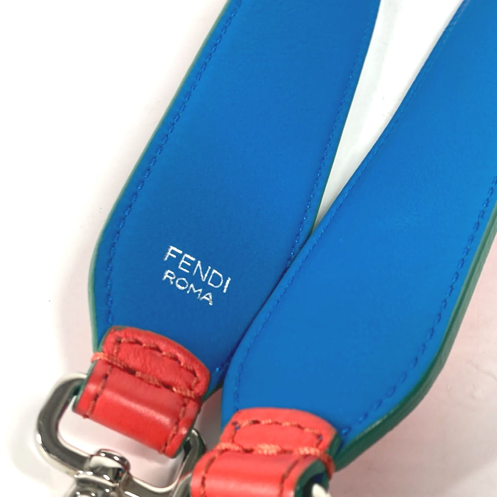 FENDI Shoulder strap leather green Strap you mens(Unisex) Used Authentic