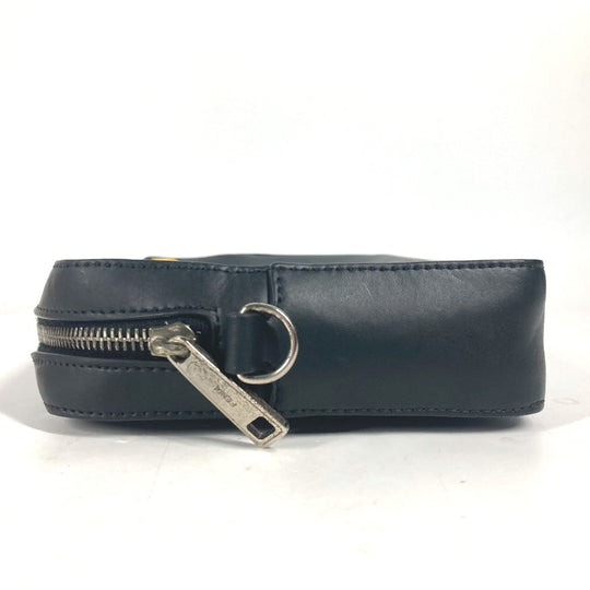FENDI Clutch bag 7M0286 Leather / PVC black business bag Zucca logo unisex(Unisex) Used Authentic