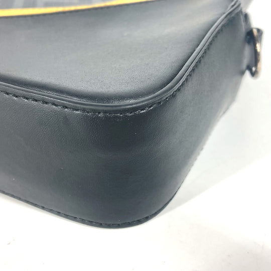 FENDI Clutch bag 7M0286 Leather / PVC black business bag Zucca logo unisex(Unisex) Used Authentic