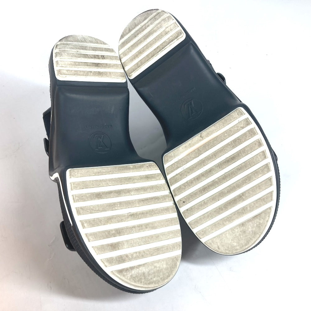 LOUIS VUITTON Sandals Leather, Suede black Arc light Sports sandals Women 37 1/2 Used Authentic
