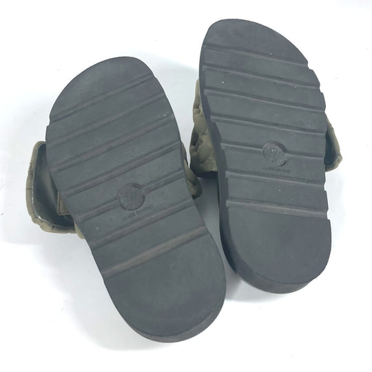 LOUIS VUITTON Sandals 1AA1EB Fabric, Technical khaki Monogram POOL PILLOW COMFORT MULES Women 38 Used Authentic