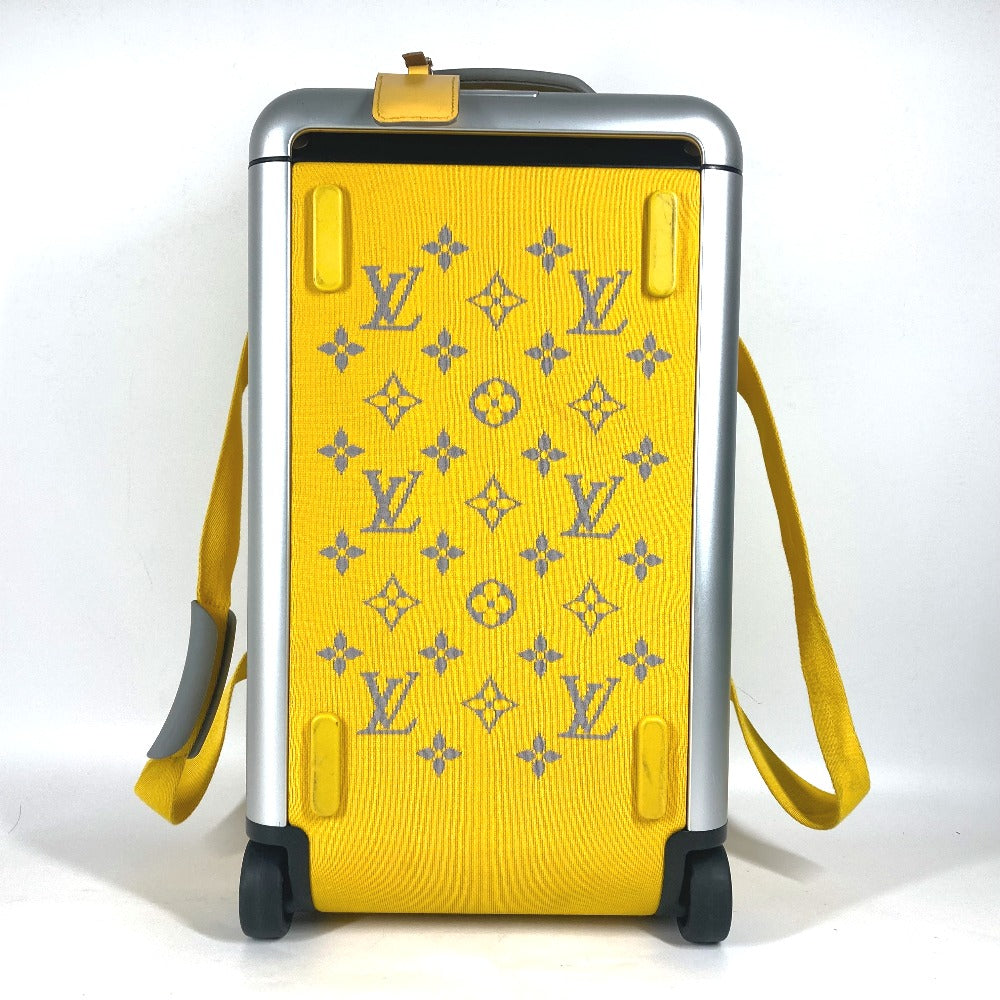 LOUIS VUITTON Carry Bag M20124 , Jacquard knit yellow Monogram Horizon Soft 2R55 Women Used Authentic