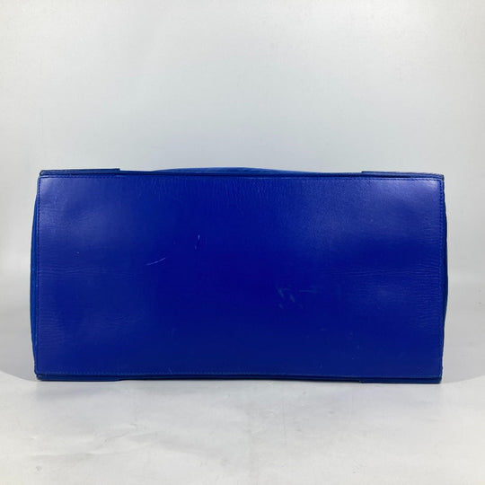 BALENCIAGA Boston Duffel bag 363419 Leather / nylon blue Navy Cabas M unisex(Unisex) Used Authentic