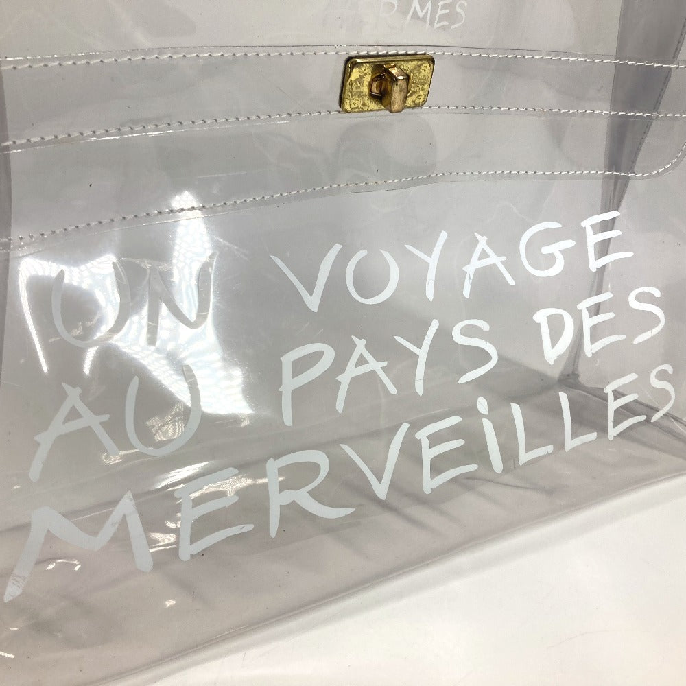 HERMES Handbag Plastics clear Plastics Kelly Women Used Authentic