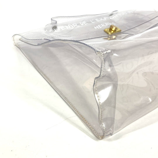 HERMES Handbag Plastics clear Plastics Kelly Women Used Authentic