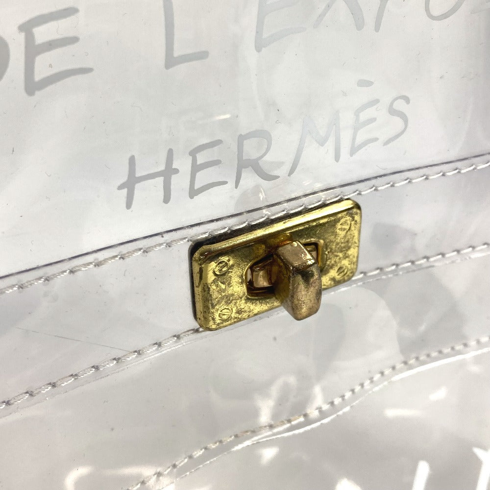 HERMES Handbag Plastics clear Plastics Kelly Women Used Authentic