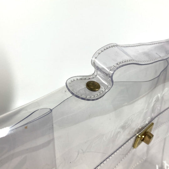 HERMES Handbag Plastics clear Plastics Kelly Women Used Authentic