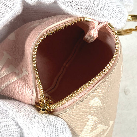LOUIS VUITTON key ring M00669 Monogram canvas pink Monogram Berlango Women Used Authentic
