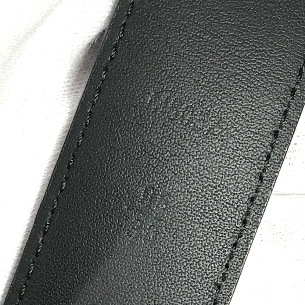 LOUIS VUITTON belt M6057T Damier Grafitto Canvas black Damier Grafitte Saint Tulle Neogram mens 95 Used Authentic