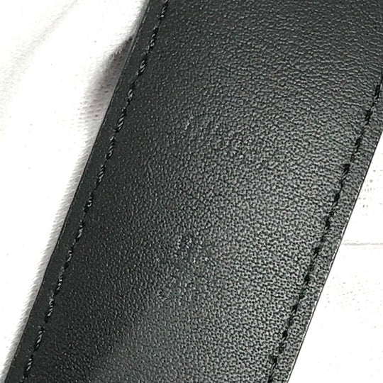 LOUIS VUITTON belt M6057T Damier Grafitto Canvas black Damier Grafitte Saint Tulle Neogram mens 95 Used Authentic