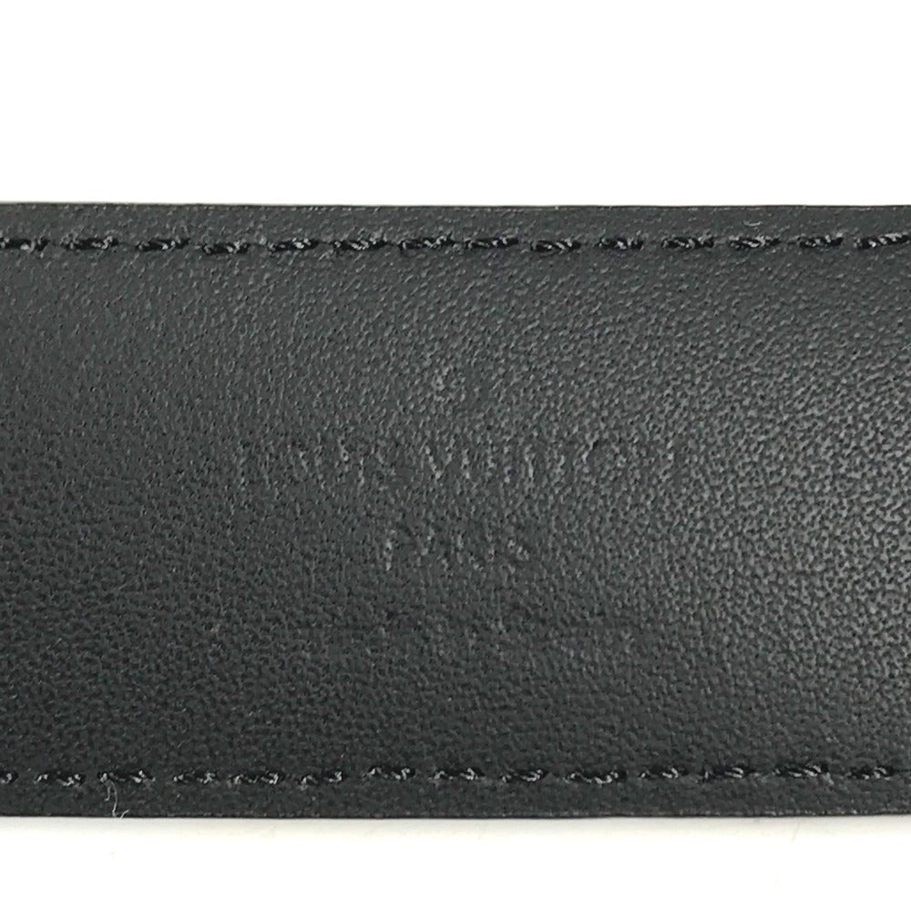 LOUIS VUITTON belt M6057T Damier Grafitto Canvas black Damier Grafitte Saint Tulle Neogram mens 95 Used Authentic