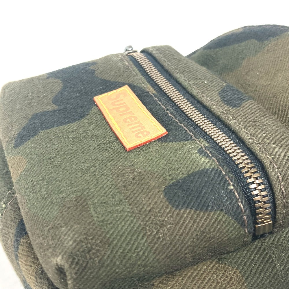 LOUIS VUITTON key ring M44201 canvas green Supreme collaboration Apollo Backpack Nano unisex(Unisex) Used Authentic