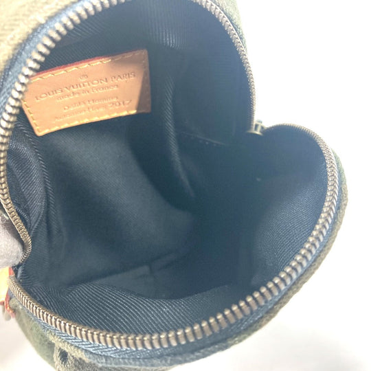 LOUIS VUITTON key ring M44201 canvas green Supreme collaboration Apollo Backpack Nano unisex(Unisex) Used Authentic