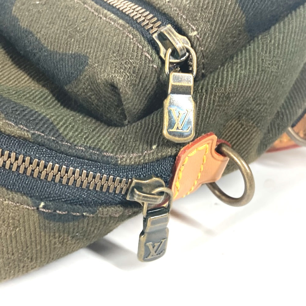LOUIS VUITTON key ring M44201 canvas green Supreme collaboration Apollo Backpack Nano unisex(Unisex) Used Authentic
