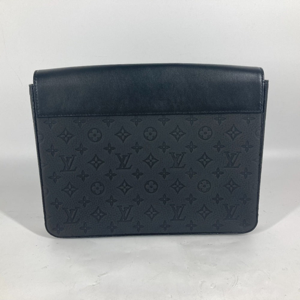 LOUIS VUITTON Clutch bag M80140 Taurillon Clemence Leather black Taurillon Clemence Monogram pochette steamer unisex(Unisex) Used Authentic
