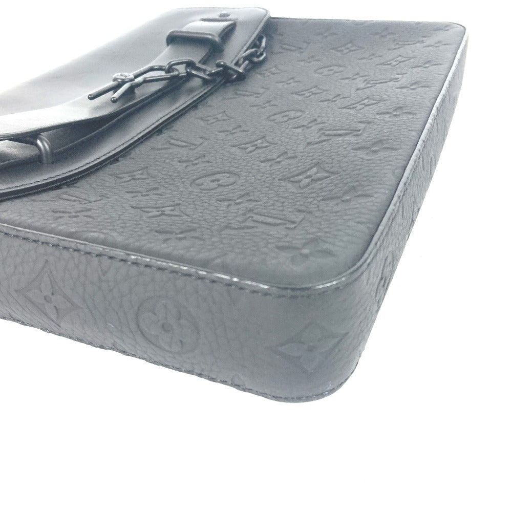 LOUIS VUITTON Clutch bag M80140 Taurillon Clemence Leather black Taurillon Clemence Monogram pochette steamer unisex(Unisex) Used Authentic