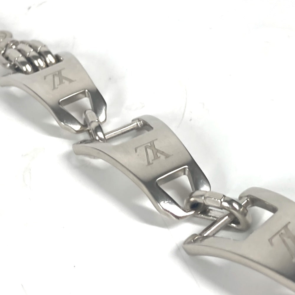 LOUIS VUITTON bracelet MP3015 metal Silver Bracelet LV Zip Bracelet mens Used Authentic