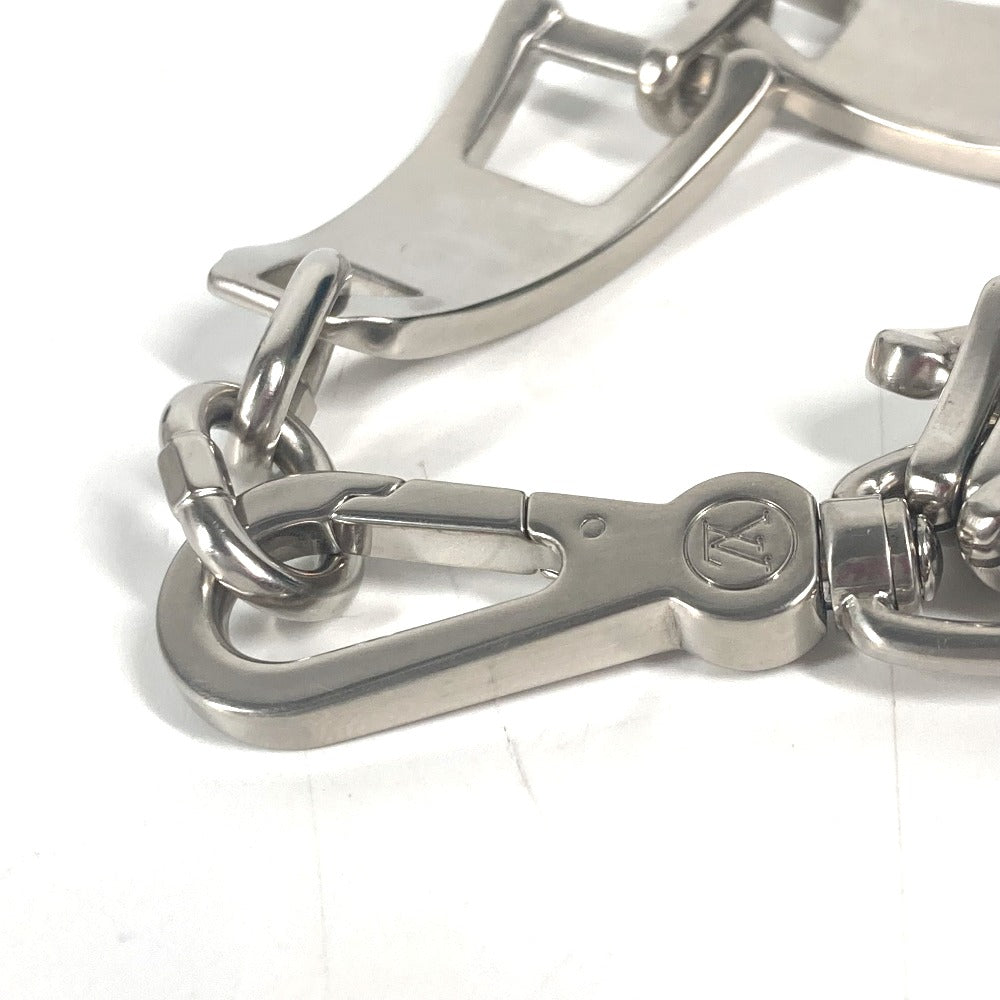 LOUIS VUITTON bracelet MP3015 metal Silver Bracelet LV Zip Bracelet mens Used Authentic