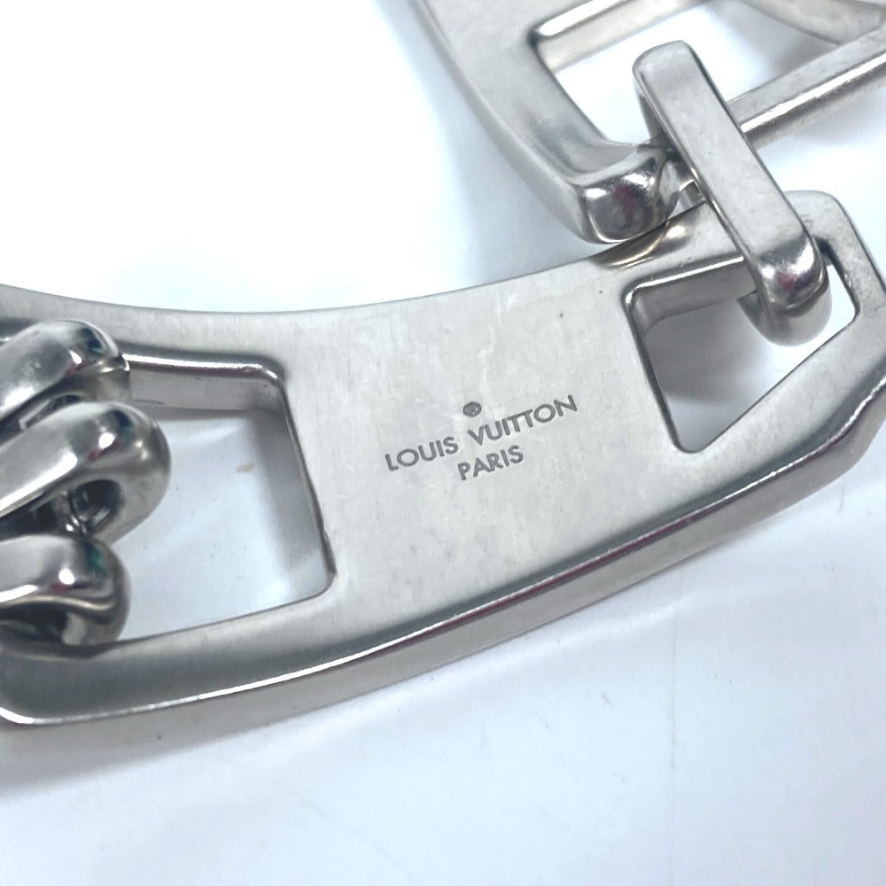 LOUIS VUITTON bracelet MP3015 metal Silver Bracelet LV Zip Bracelet mens Used Authentic
