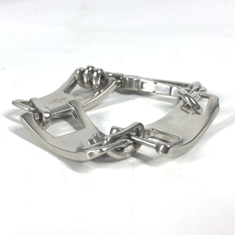 LOUIS VUITTON bracelet MP3015 metal Silver Bracelet LV Zip Bracelet mens Used Authentic
