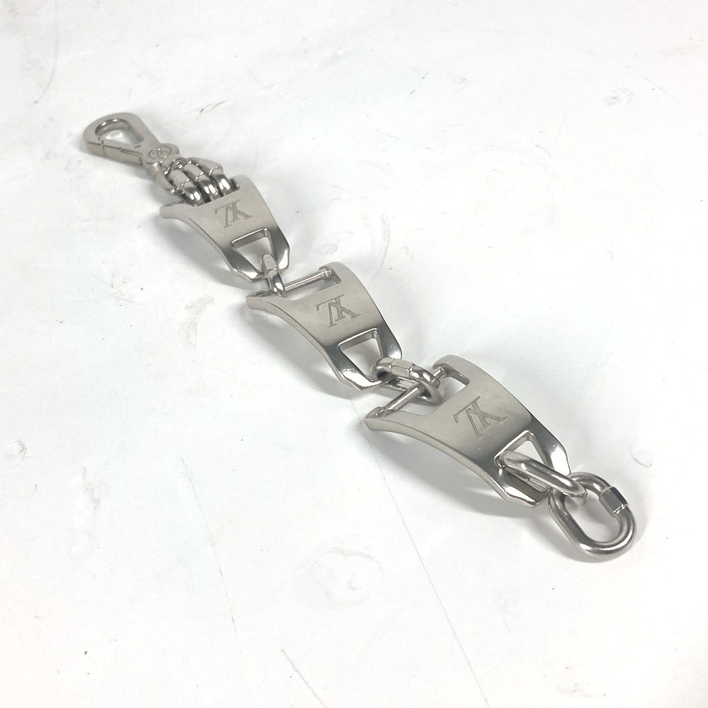 LOUIS VUITTON bracelet MP3015 metal Silver Bracelet LV Zip Bracelet mens Used Authentic