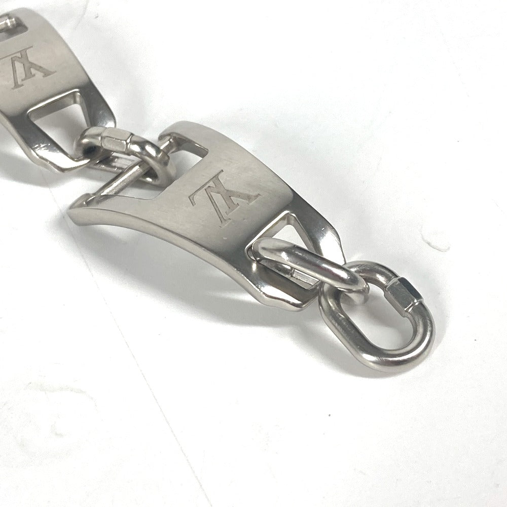 LOUIS VUITTON bracelet MP3015 metal Silver Bracelet LV Zip Bracelet mens Used Authentic