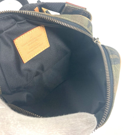 LOUIS VUITTON Sling bag M44202 canvas khaki Monogram camouflage Supreme Bumback PM unisex(Unisex) Used Authentic