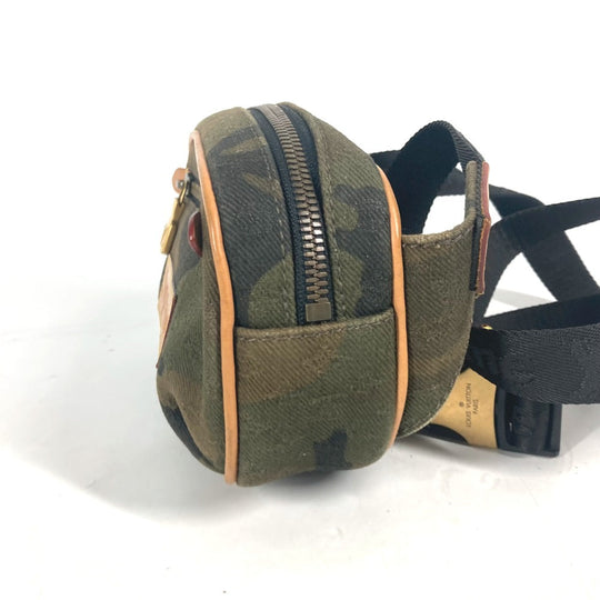 LOUIS VUITTON Sling bag M44202 canvas khaki Monogram camouflage Supreme Bumback PM unisex(Unisex) Used Authentic