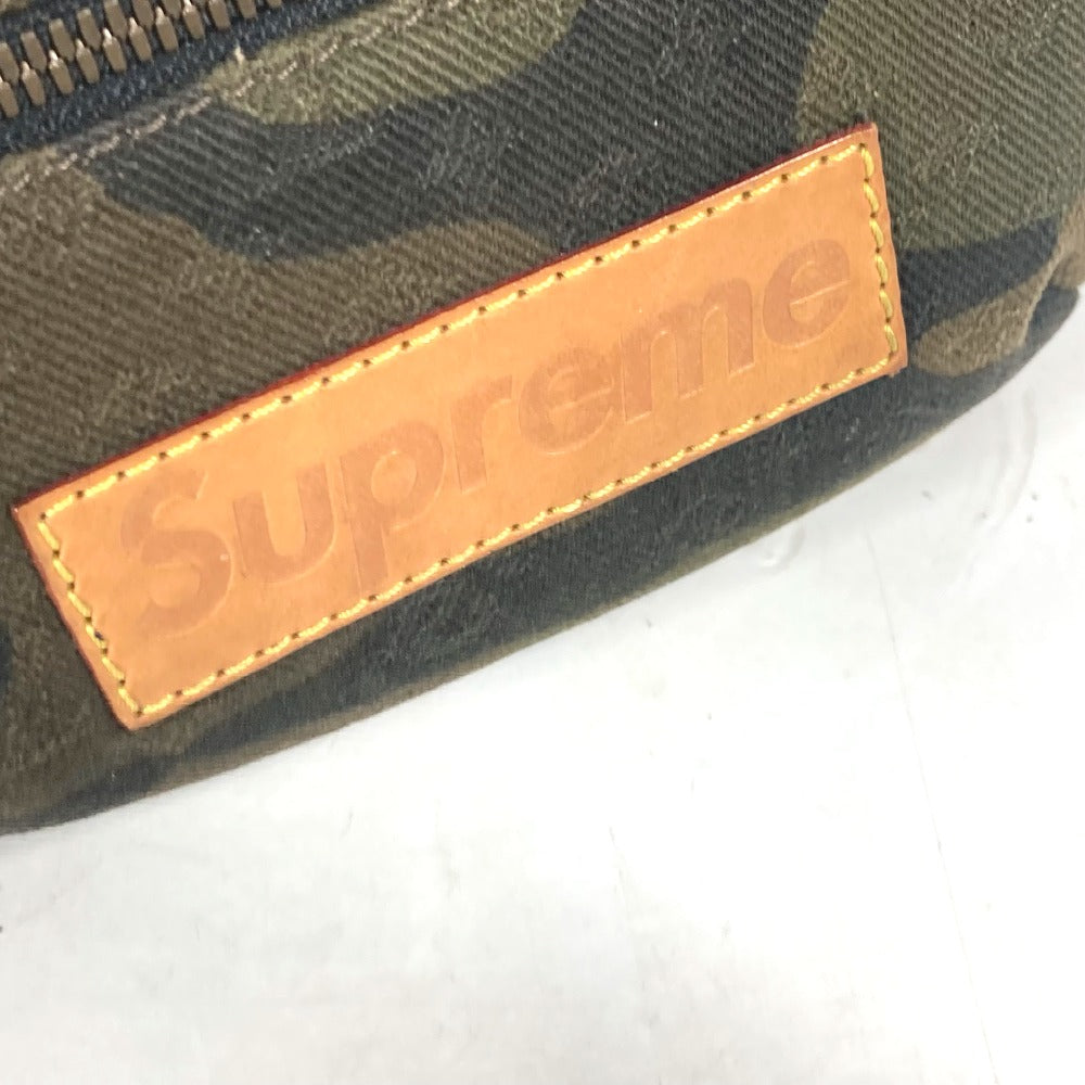 LOUIS VUITTON Sling bag M44202 canvas khaki Monogram camouflage Supreme Bumback PM unisex(Unisex) Used Authentic