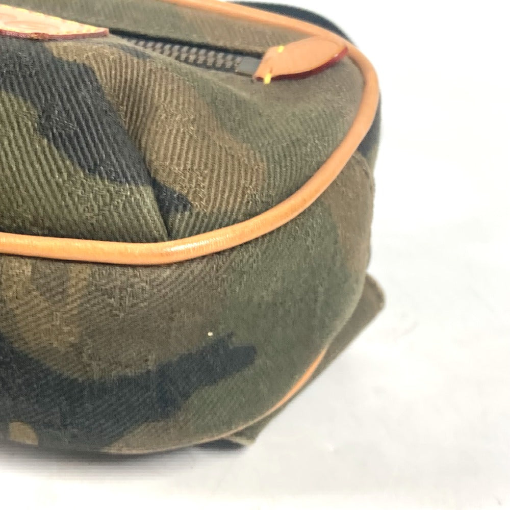 LOUIS VUITTON Sling bag M44202 canvas khaki Monogram camouflage Supreme Bumback PM unisex(Unisex) Used Authentic