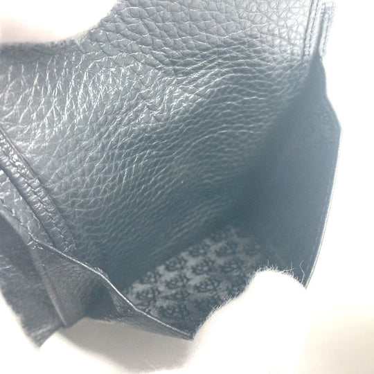 Dunhill Folded wallet leather black logo mens Used Authentic