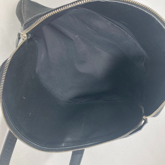 HERMES Handbag Leather / canvas black Sac Ibou PM unisex(Unisex) Used Authentic