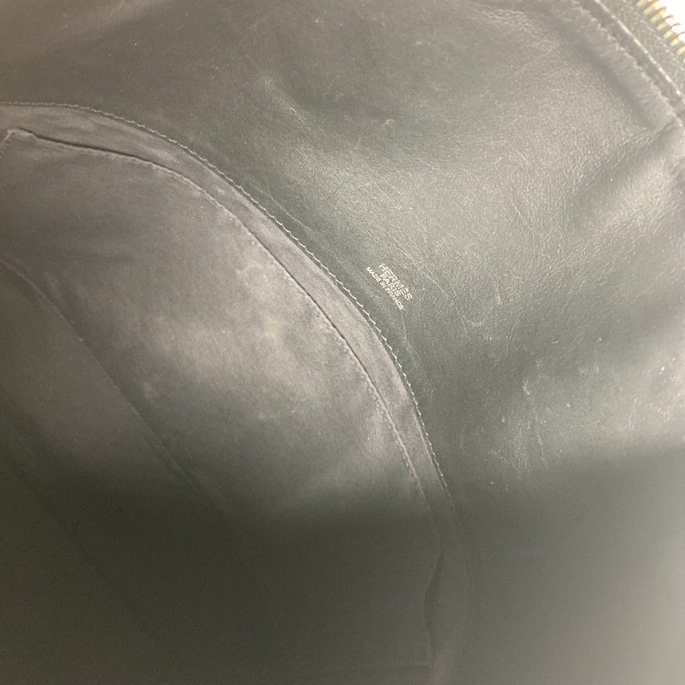 HERMES Handbag Leather / canvas black Sac Ibou PM unisex(Unisex) Used Authentic