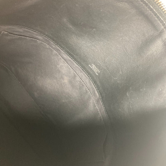 HERMES Handbag Leather / canvas black Sac Ibou PM unisex(Unisex) Used Authentic