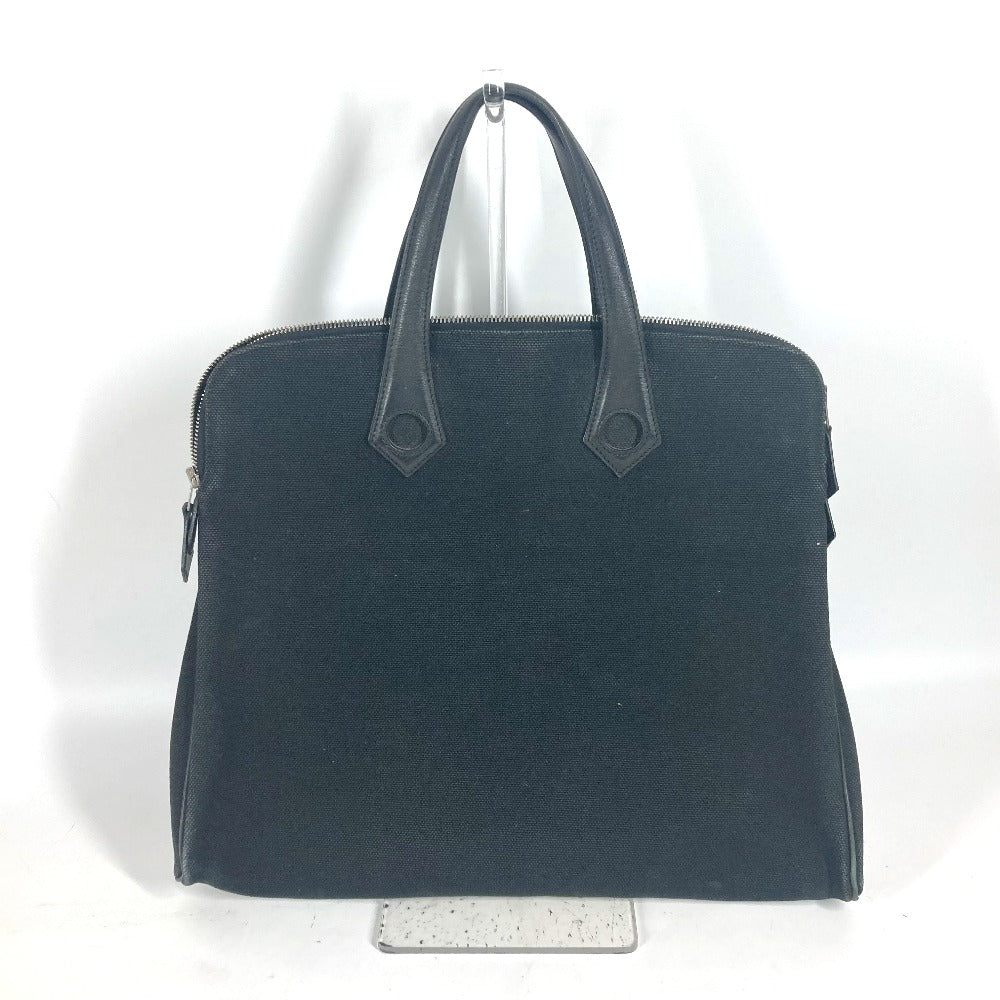 HERMES Handbag Leather / canvas black Sac Ibou PM unisex(Unisex) Used Authentic