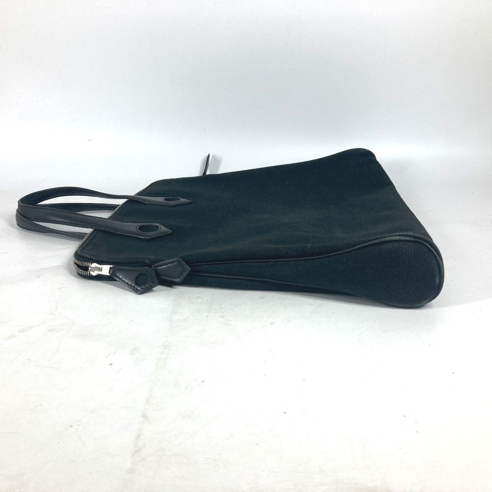 HERMES Handbag Leather / canvas black Sac Ibou PM unisex(Unisex) Used Authentic