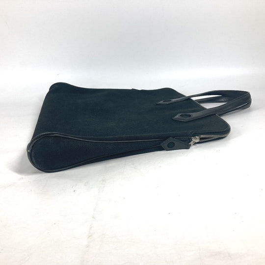 HERMES Handbag Leather / canvas black Sac Ibou PM unisex(Unisex) Used Authentic