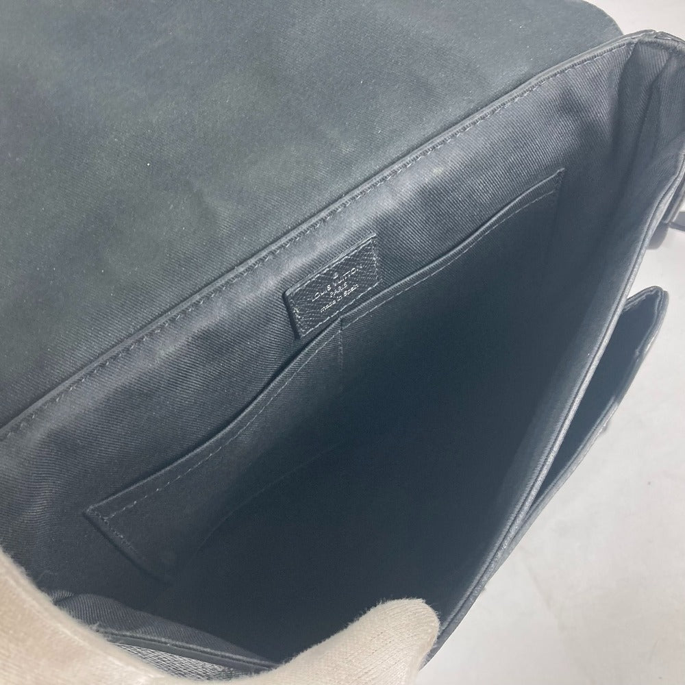 LOUIS VUITTON Shoulder Bag M30413 Taiga Leather, Monogram Eclipse Canvas black Thai Galama Monogram Eclipse Flap messenger unisex(Unisex) Used Authentic