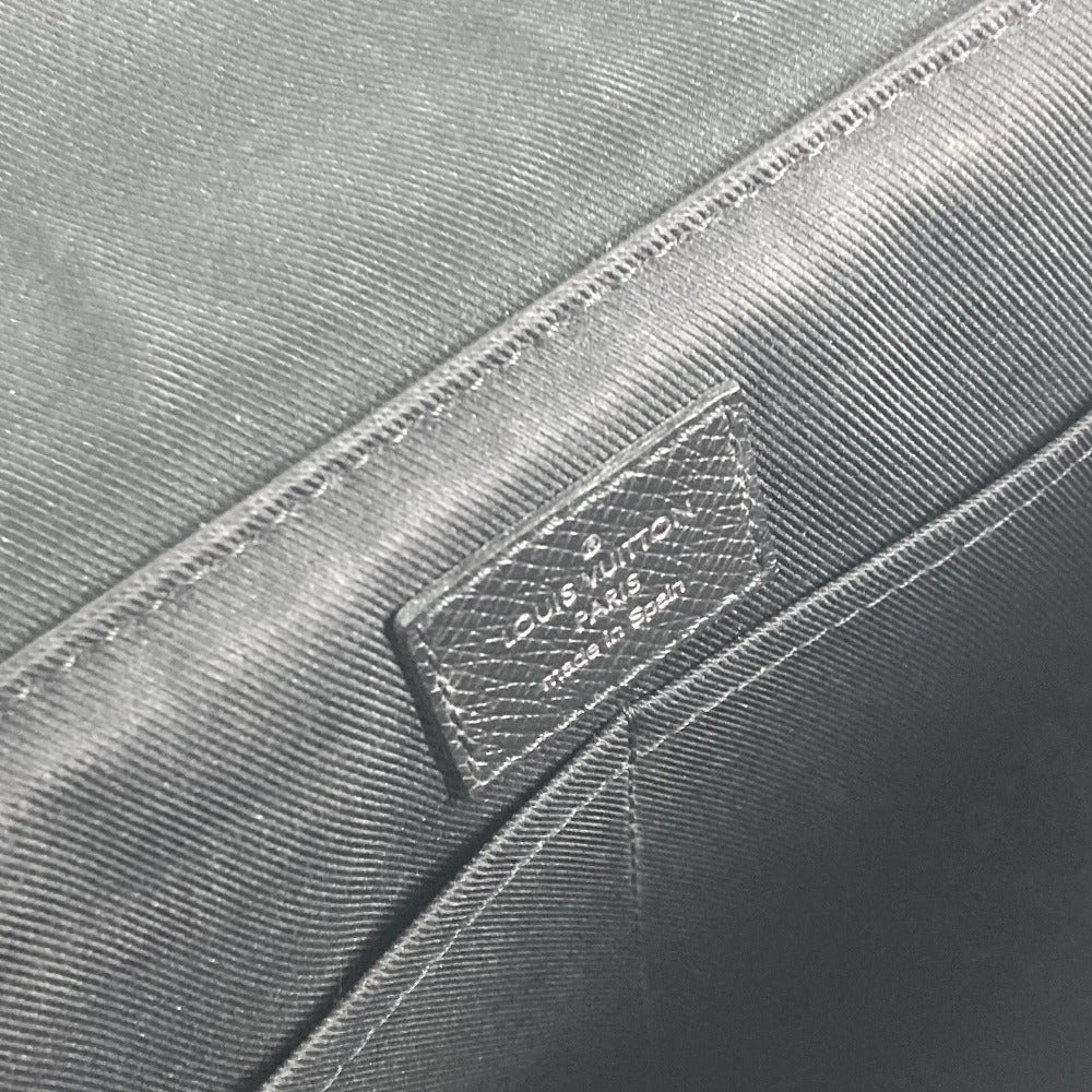 LOUIS VUITTON Shoulder Bag M30413 Taiga Leather, Monogram Eclipse Canvas black Thai Galama Monogram Eclipse Flap messenger unisex(Unisex) Used Authentic