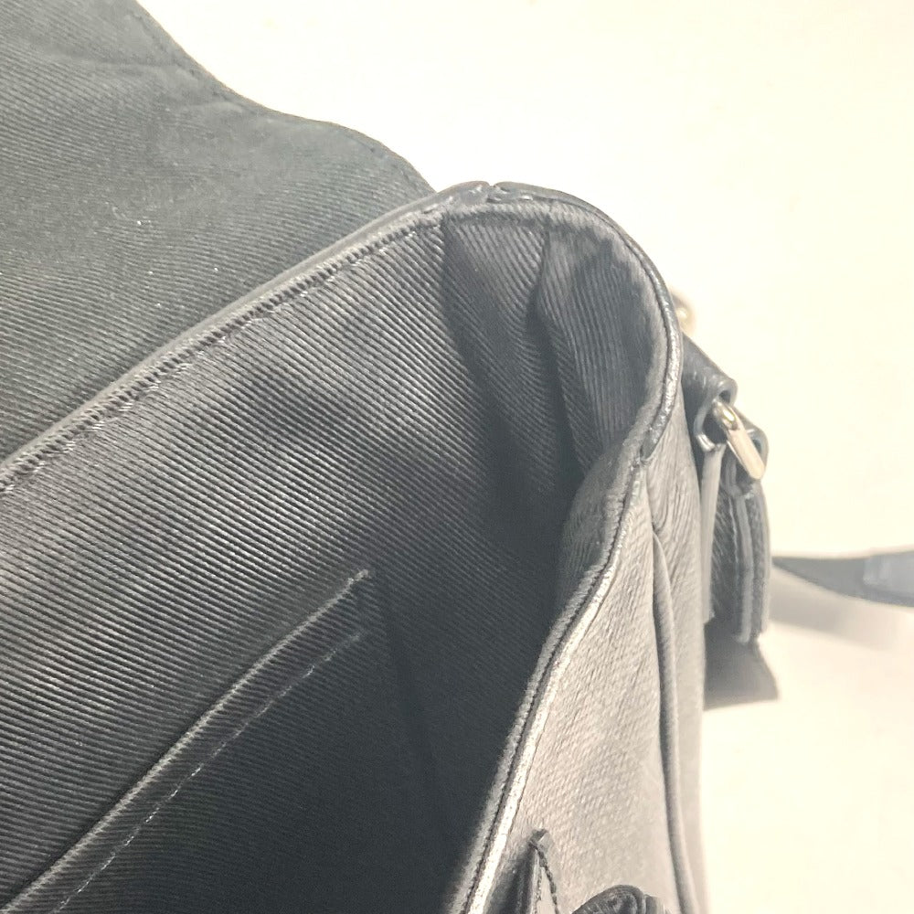 LOUIS VUITTON Shoulder Bag M30413 Taiga Leather, Monogram Eclipse Canvas black Thai Galama Monogram Eclipse Flap messenger unisex(Unisex) Used Authentic