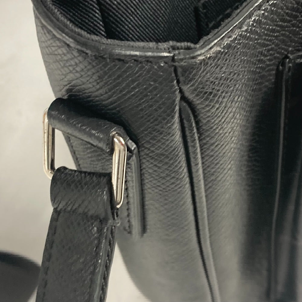 LOUIS VUITTON Shoulder Bag M30413 Taiga Leather, Monogram Eclipse Canvas black Thai Galama Monogram Eclipse Flap messenger unisex(Unisex) Used Authentic