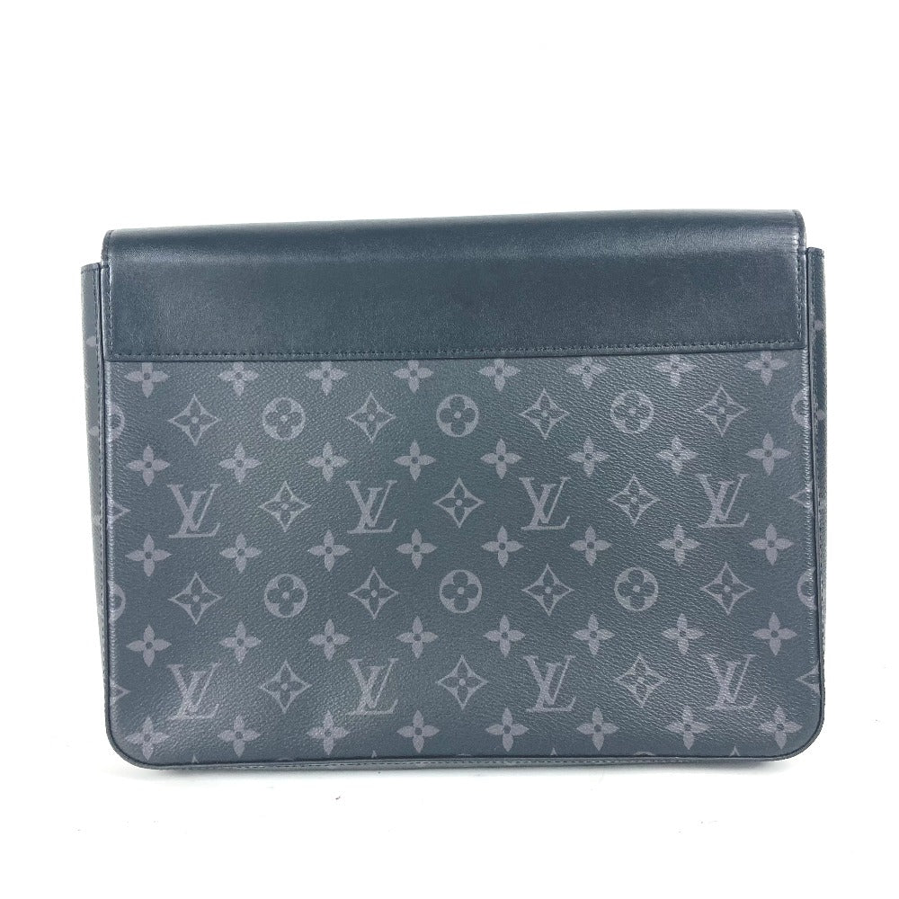 LOUIS VUITTON Clutch bag M80107 Monogram Eclipse Canvas black Monogram Eclipse Pochette steamer mens Used Authentic
