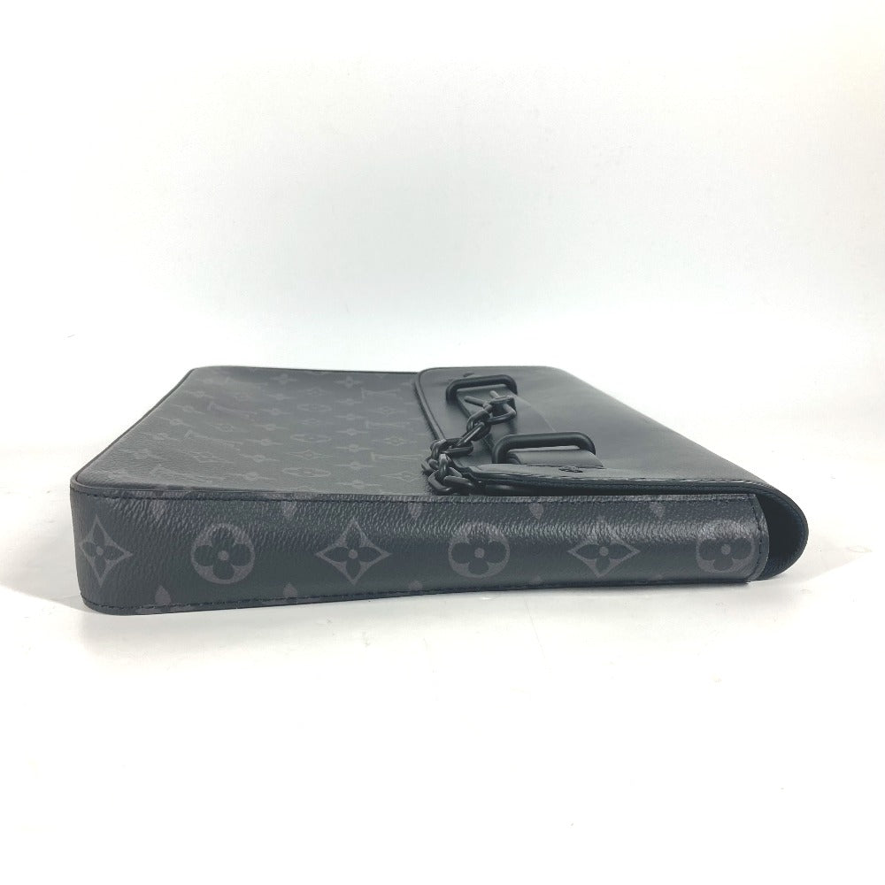 LOUIS VUITTON Clutch bag M80107 Monogram Eclipse Canvas black Monogram Eclipse Pochette steamer mens Used Authentic
