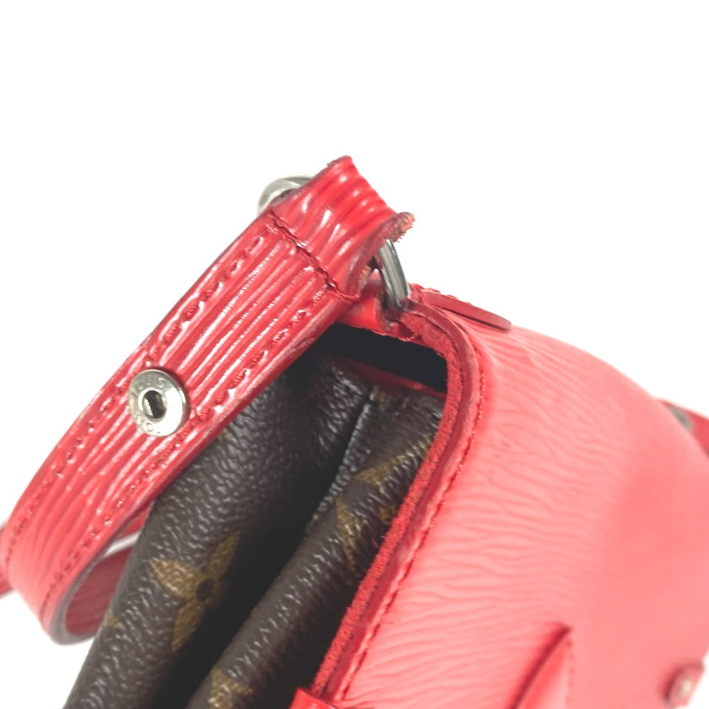 LOUIS VUITTON Shoulder Bag M44031 Epi Leather, Monogram Canvas Red epi monogram Saint-Michel Women Used Authentic