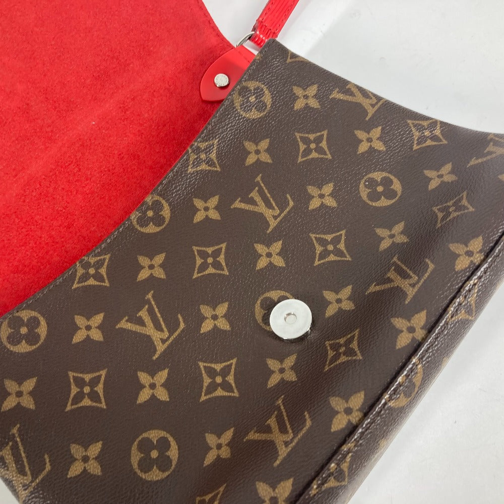 LOUIS VUITTON Shoulder Bag M44031 Epi Leather, Monogram Canvas Red epi monogram Saint-Michel Women Used Authentic
