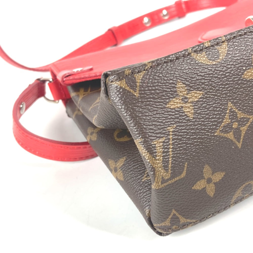 LOUIS VUITTON Shoulder Bag M44031 Epi Leather, Monogram Canvas Red epi monogram Saint-Michel Women Used Authentic