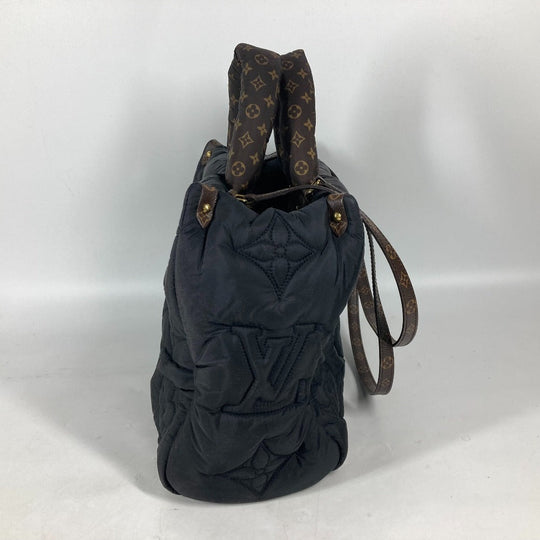 LOUIS VUITTON Shoulder Bag M21069 Nylon, Recycled Metallic Nylon black LV Pillow Monogram On the Go MM